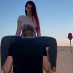 Outdoor Leggings Pussy Worship Femdom on Rooftop