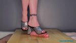 Silver Mule Heels