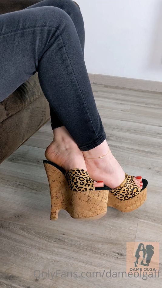 My Shoe Collection 009- Leopard Print Cork Wedges