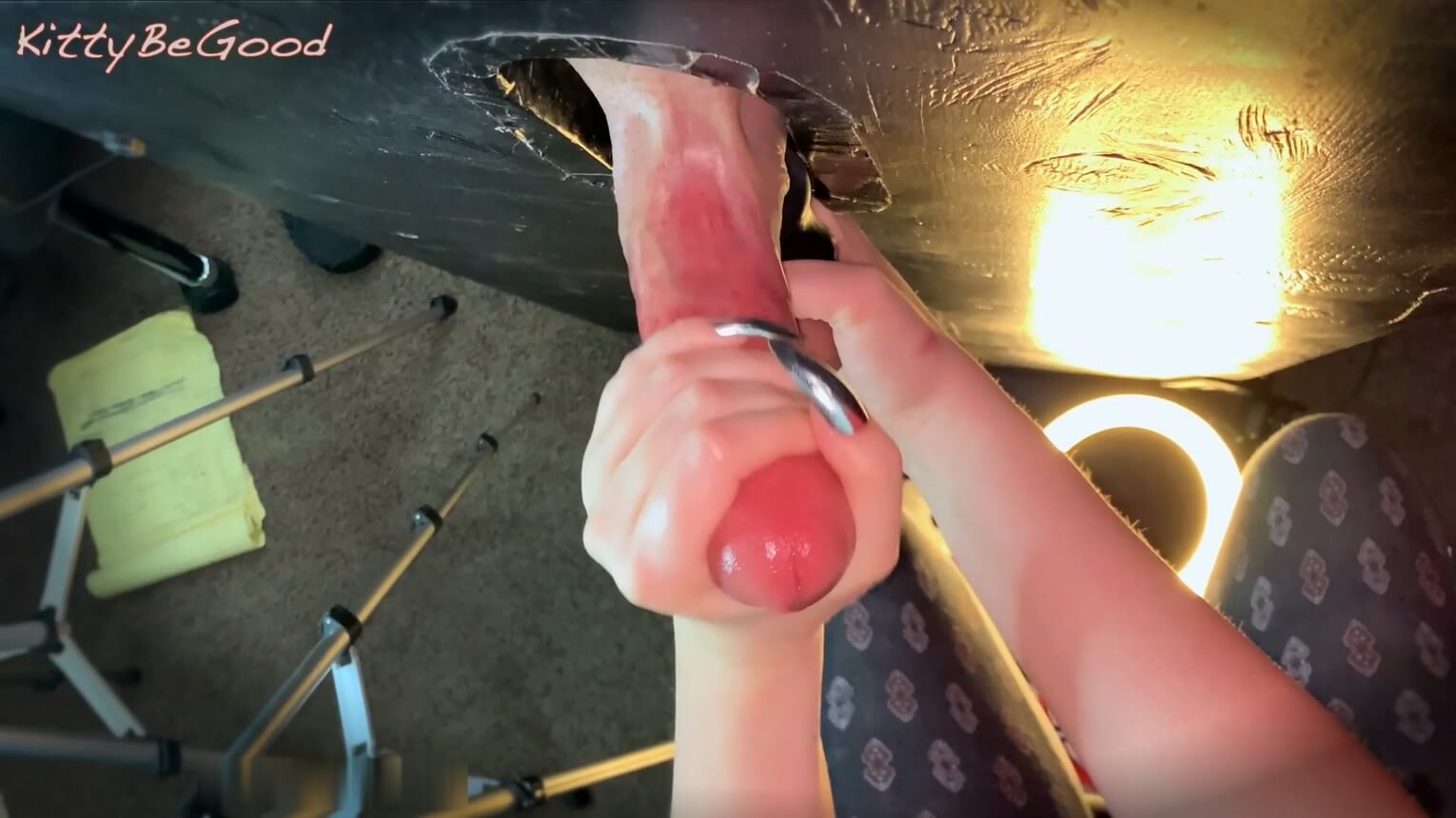 Gloryhole Sounding, Long Nails Insertion And Ruined Orgasm