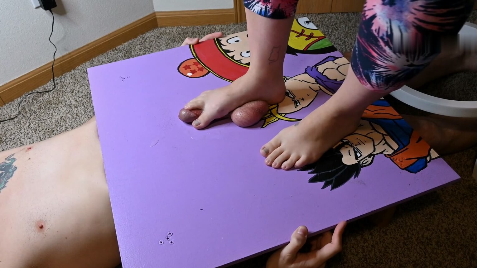 Table footjob by Stitch